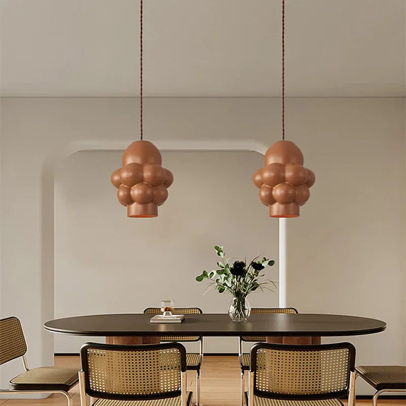 Afralia™ French Creamy Wind LED Chandelier for Dining Room Home Decor Lighting