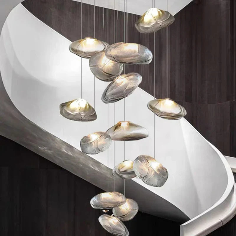 Afralia™ Nordic Stair Chandelier for Living Room Bedroom Dining Room Pendant Lights, Ceiling Light