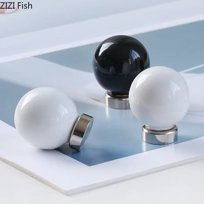 Afralia™ Ceramic Magnetic Wall Hook Clothing Rack