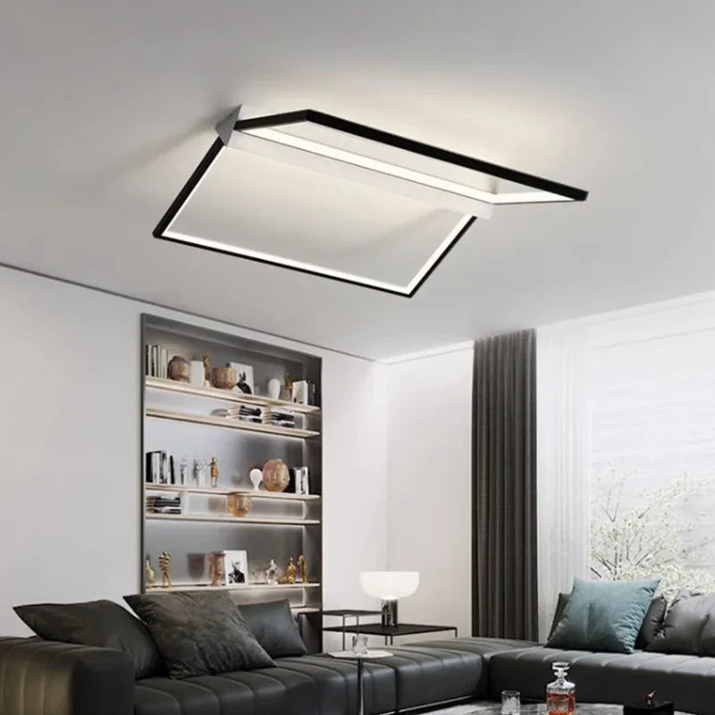 Afralia™ Geometric LED Ceiling Lights for Stylish Home Lighting