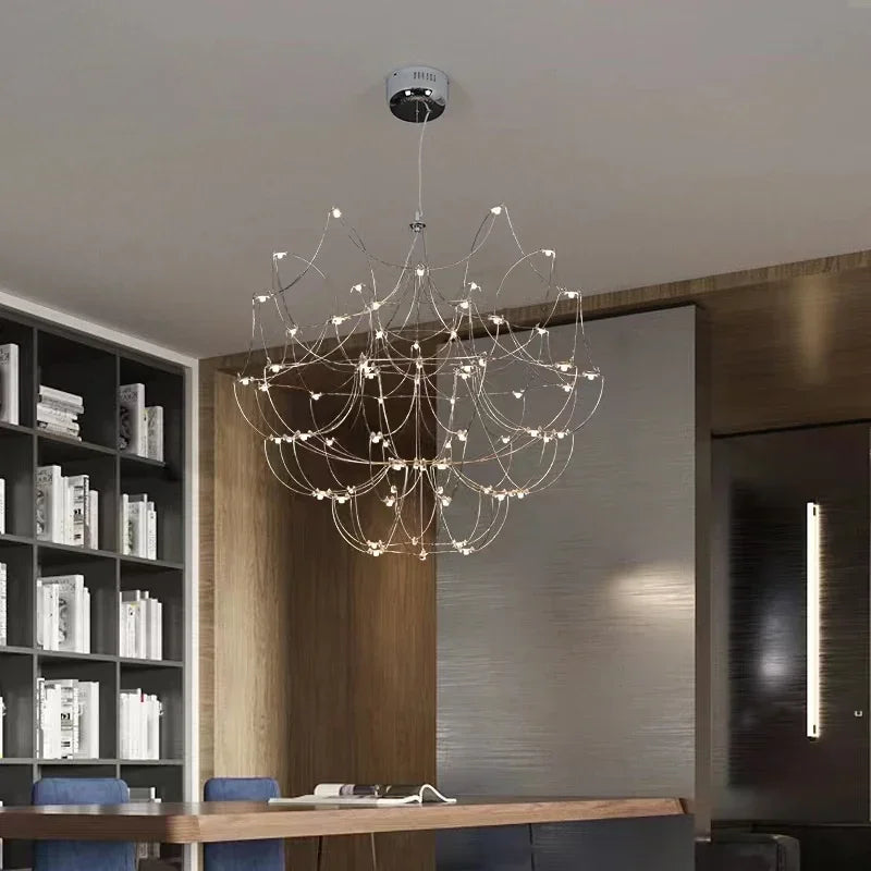 Afralia™ Starry Fireflies LED Branches Lamp for Duplex Townhouse Living Room