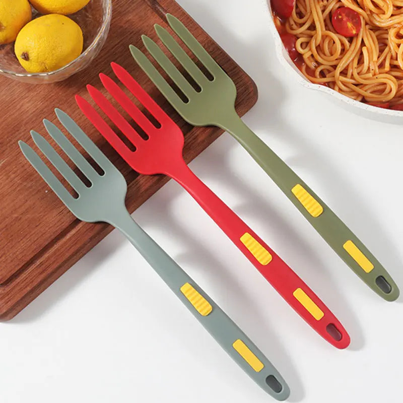 Afralia™ Silicone Fork Set: Multifunctional Kitchen Utensils for Cooking, Serving, Whisking & More