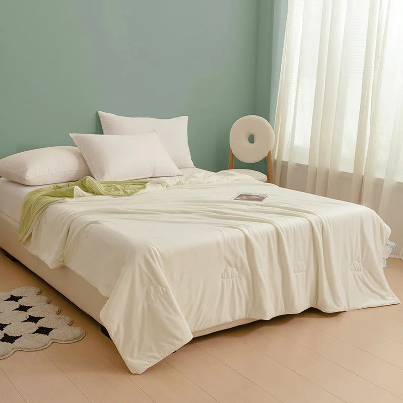 Afralia™ Summer Quilt Cool Blanket Single Double Minimalist Breathable Duvet