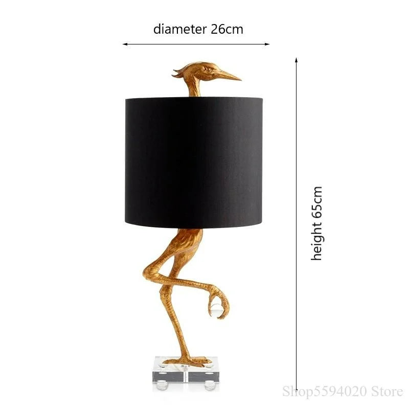 Afralia™ Creative Ostrich Table Lamp for Modern Home Decor in Living Room and Bedroom