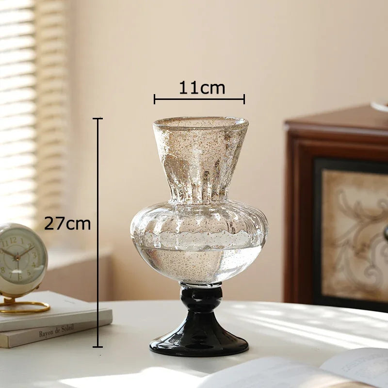 Afralia™ Glass Vase for Hydroponics Plant Pot Room Decor & Flower Arrangement