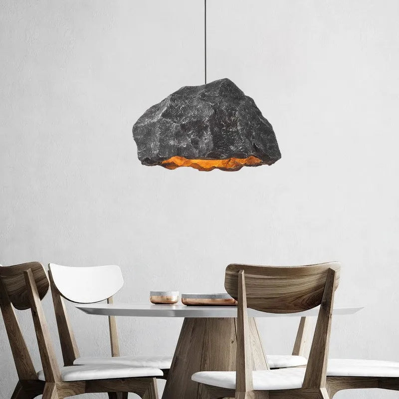 Afralia™ Wabi Sabi Rock Pendant Light for Modern Loft Dining Room