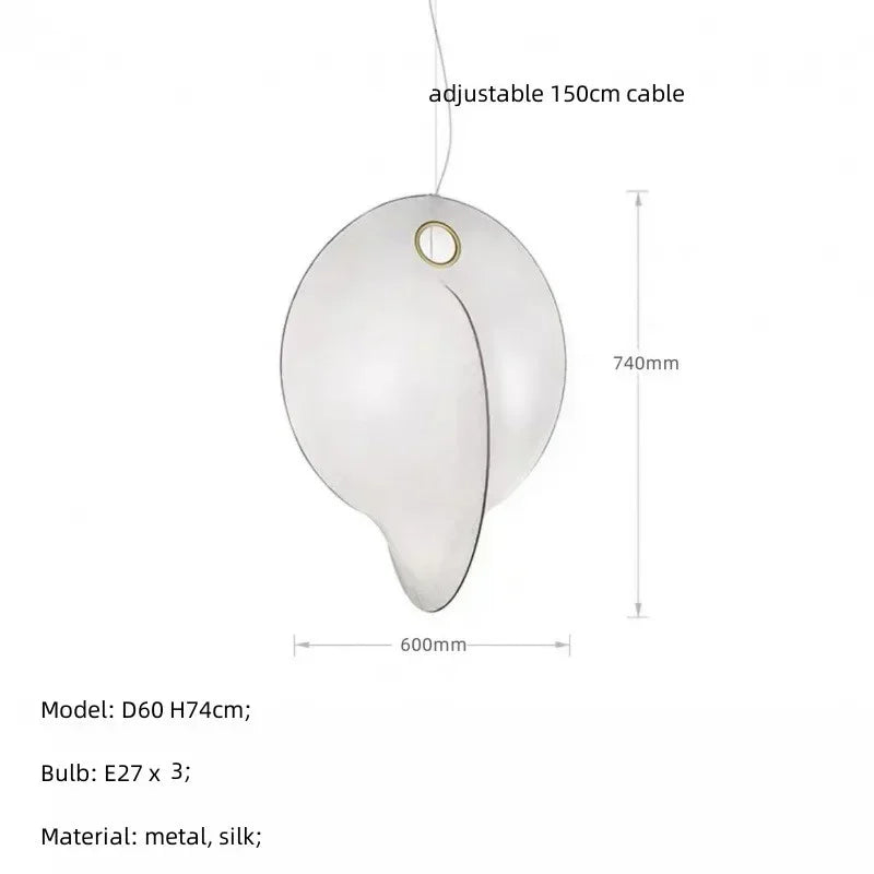 Afralia™ Minimalist LED Pendant Lights for Home Decor, Living Dining Bedroom Chandelier
