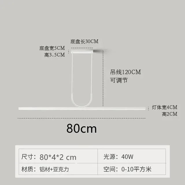 Afralia™ LED Ceiling Chandelier for Dining Room - Modern Minimalist Pendant Lamp