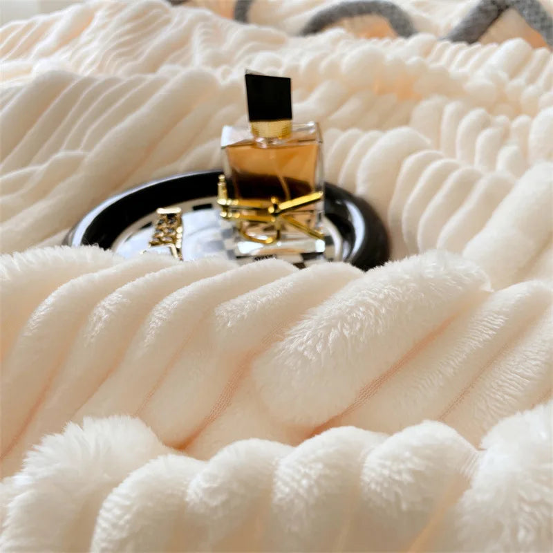 Afralia™ Luxe Plush Rabbit Velvet Pillowcase Single Soft Machine Washable Colorfast