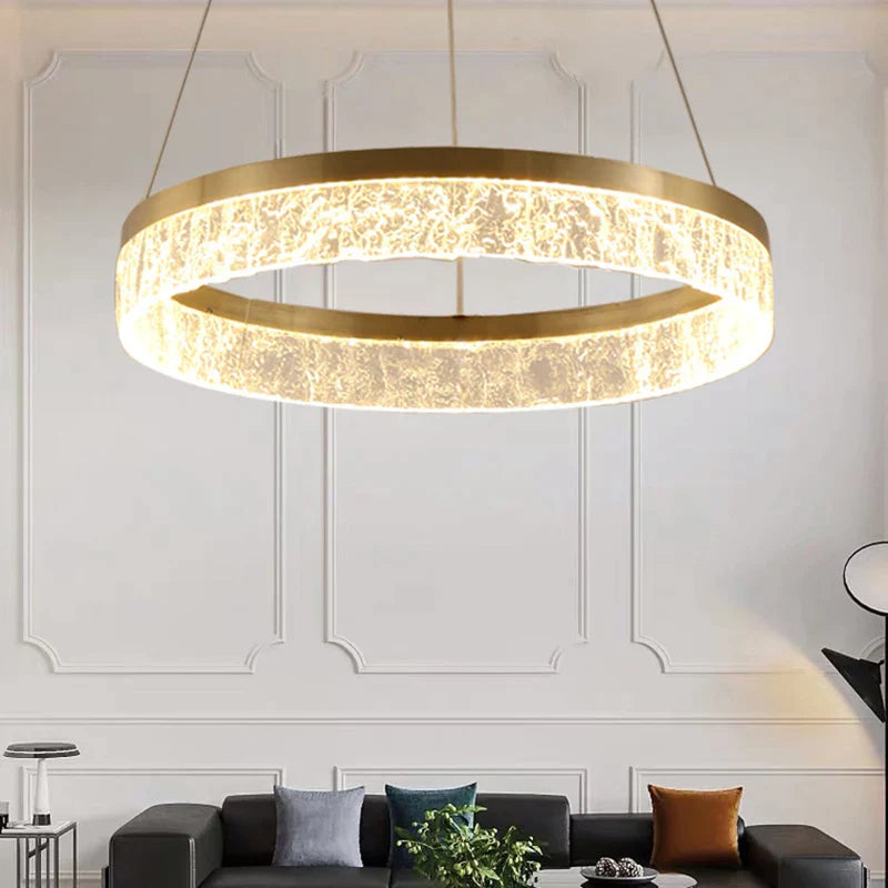 Afralia™ Gold LED Chandeliers for Elegant Home and Hotel Decor