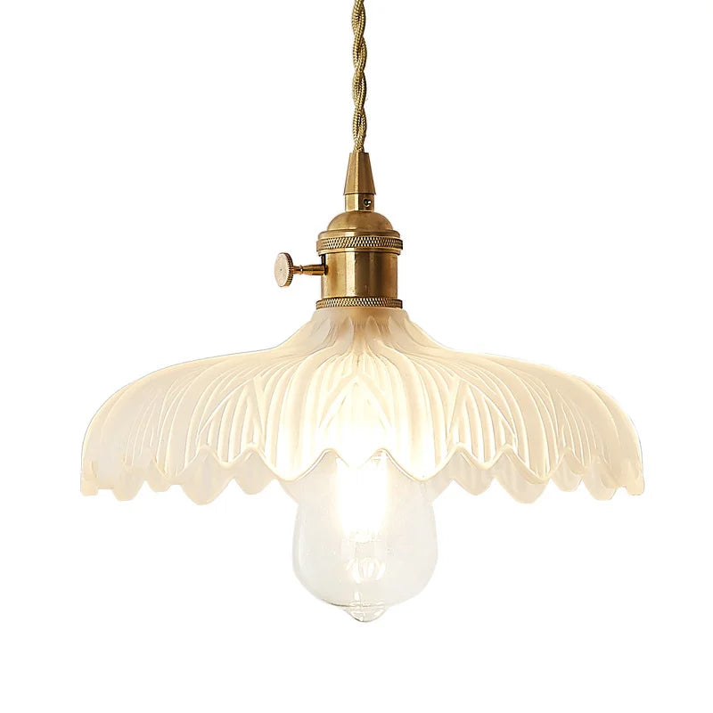Afralia™ Nordic Glass Copper Pendant Lights for Restaurant Bar, Creative Home Decor Lighting Fixtures
