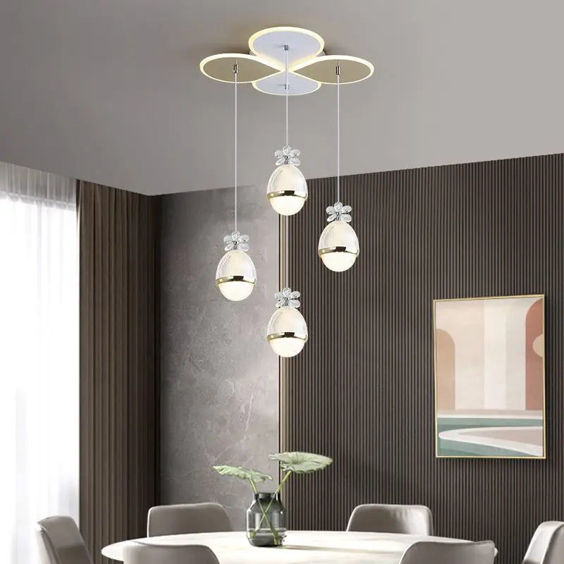 Afralia™ Crystal Pendant Light: Modern Dining Table & Bedroom Chandelier