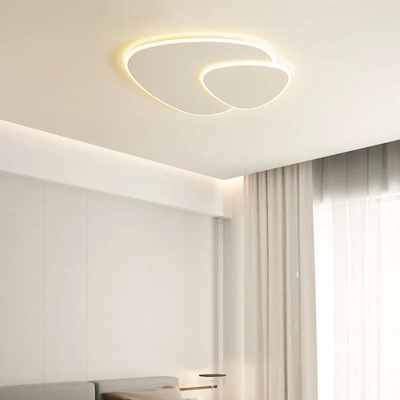 Afralia™ Ultra-Thin Modern Living Room Chandelier for Bedroom Dining Room - Remote Control Indoor Lighting