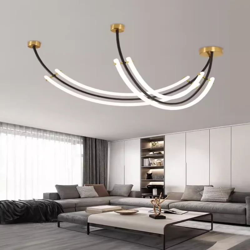 Afralia™ Modern LED Pendant Light Chandeliers for Living and Dining Room Lighting