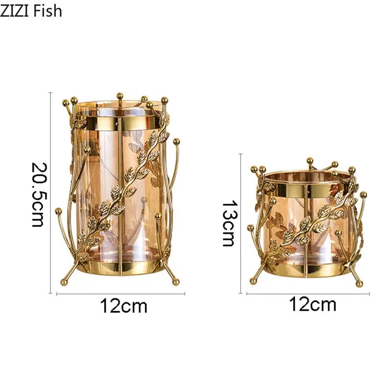 Afralia™ Gilded Tree Branch Glass Vase for Stylish Flower Arrangement