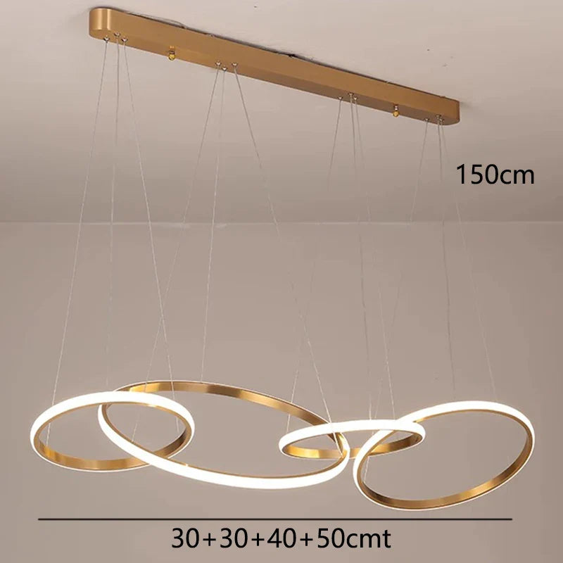 Afralia™ Modern LED Pendant Chandeliers for Living Room and Dining Room