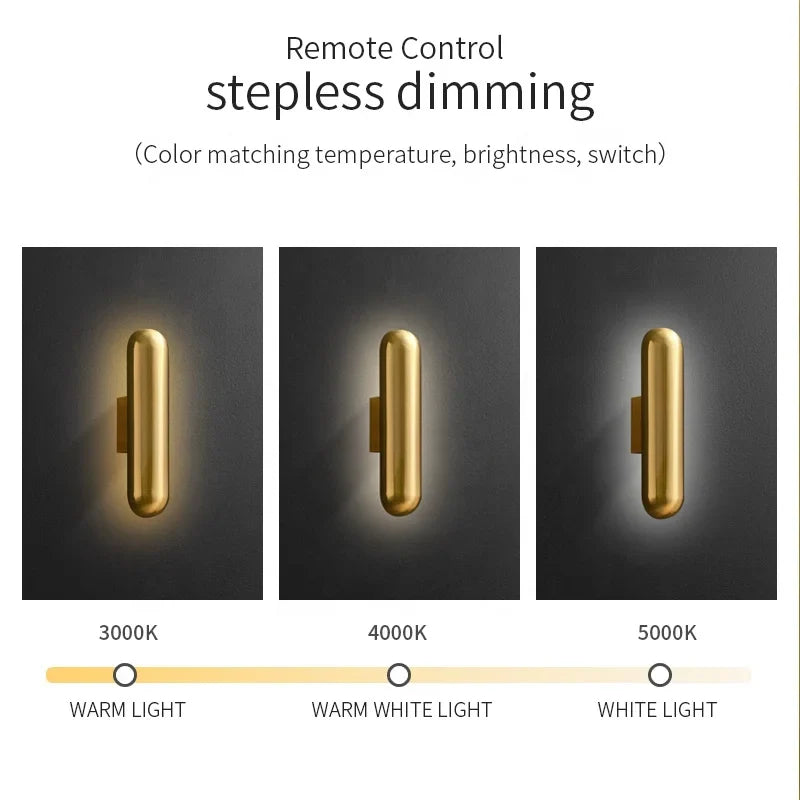 Afralia™ Retro Copper Wall Sconce Light for Corridor, Stairway, Living Room, Bedroom, LED Wall Lamp