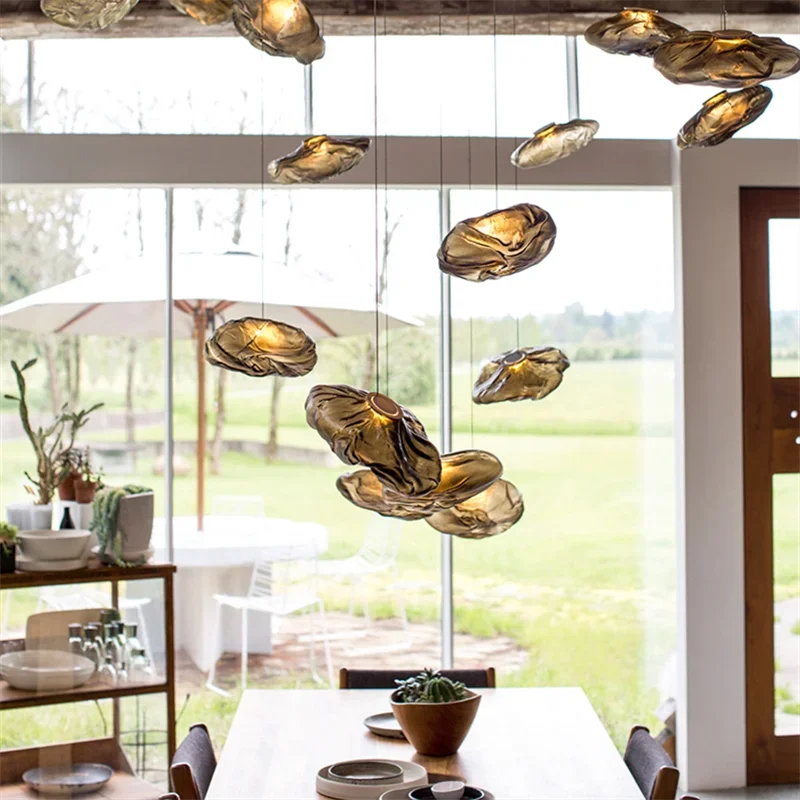 Afralia™ Cloud Glass Pendant Lights | Nordic Modern Blown Crystal Suspension Lamps