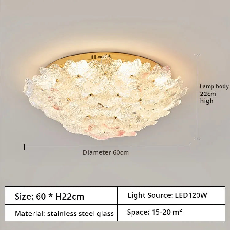 Afralia™ Petal Flower Light for Master Bedroom, Full Spectrum, Eye Protection, Popular Creme Fraiche