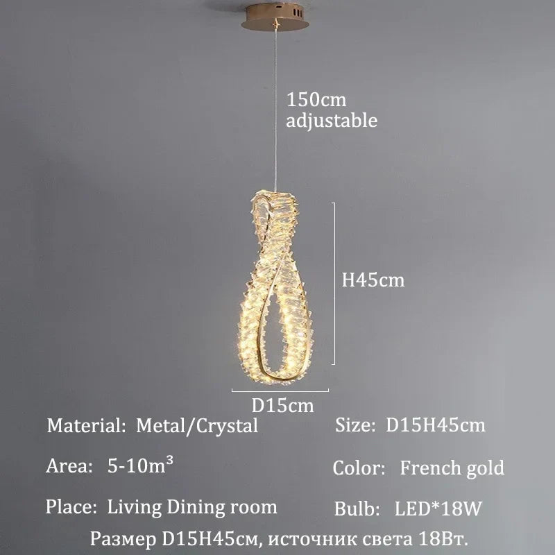 Afralia™ French Gold Crystal Chandeliers with LED Lighting for Luxury Home Décor