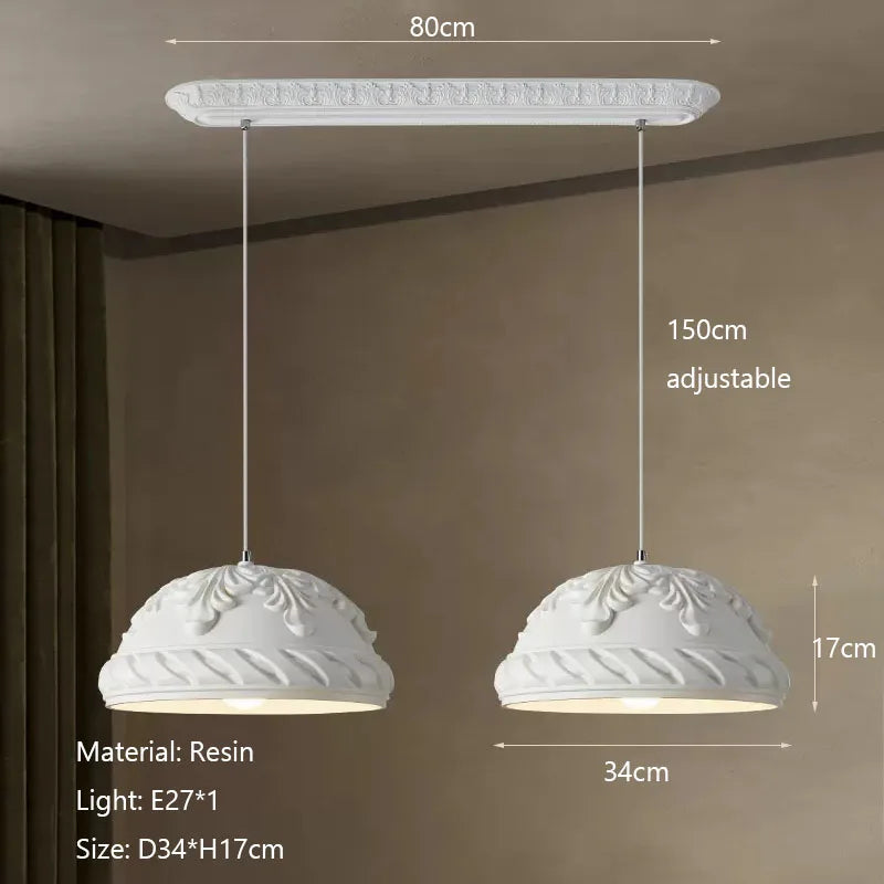 Afralia™ French Cream Style LED Chandelier for Restaurant Bar and Kitchen
