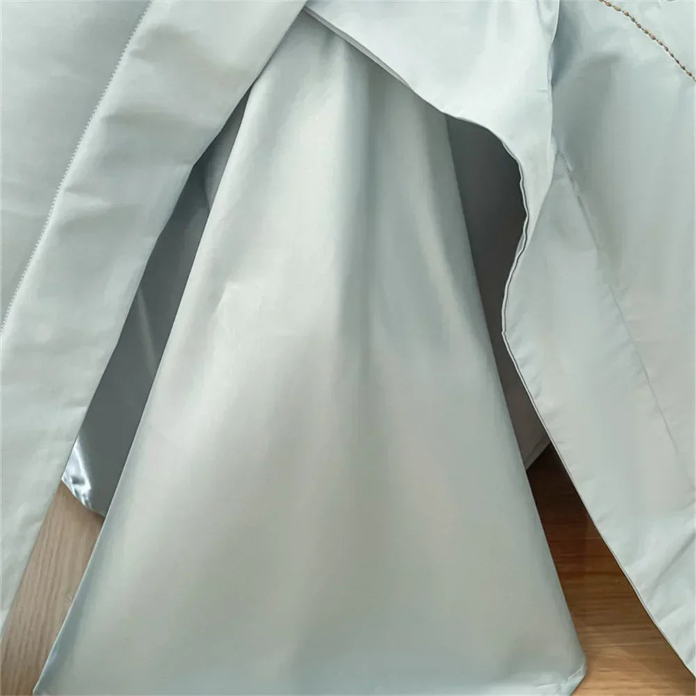 Afralia™ Blue Butterfly Flower 600TC Egyptian Cotton Duvet Cover Set