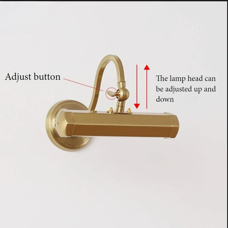 Afralia™ Gold Mirror Headlight Wall Light - Modern Bedroom Reading Lamp Art Deco