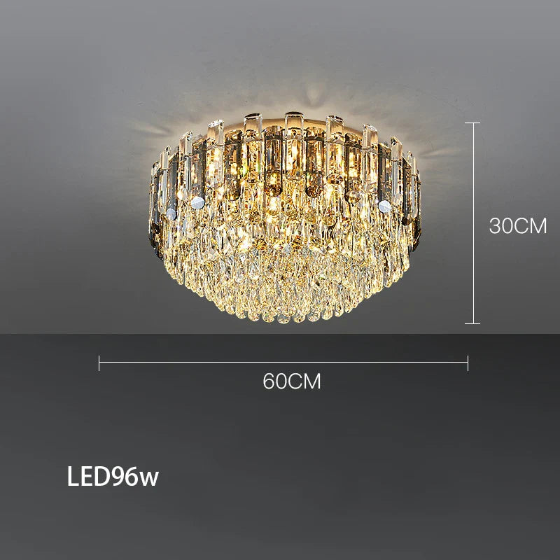 Afralia™ Nordic Luxury Round Vintage Ceiling Light for Living Room