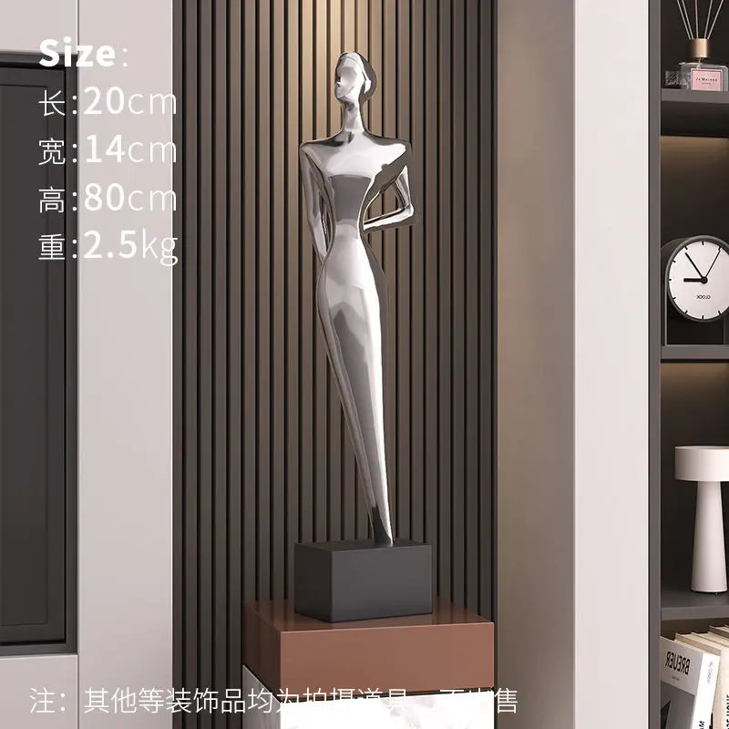 Afralia™ Abstract Figure Art Sculpture: Luxury Living Room Decor & Housewarming Craft