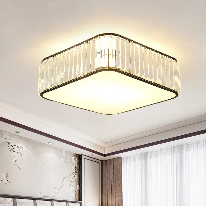 Afralia™ Crystal Light: Modern Restaurant Hotel Ceiling Light for Living Room