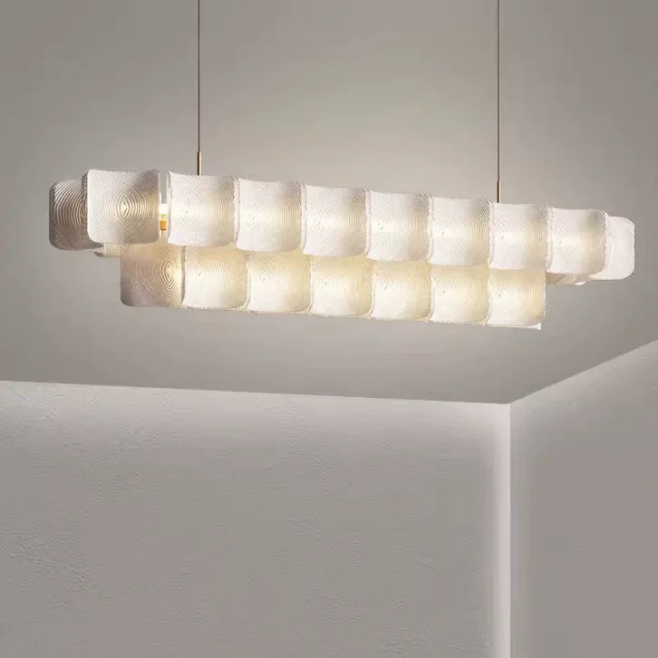 Afralia™ LED White Ceiling Chandelier Dimmable Pendant for Modern Luxury Living and Dining Rooms