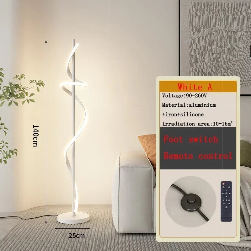 Afralia™ LED Revolve Floor Lamp for Bedroom Living Study Indoor Decor