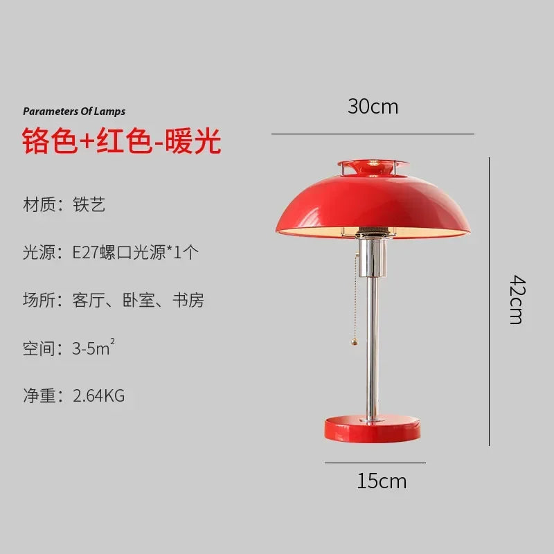 Afralia™ Bauhaus LED Table Lamp Retro Style Vintage Atmosphere Living Room Bedroom