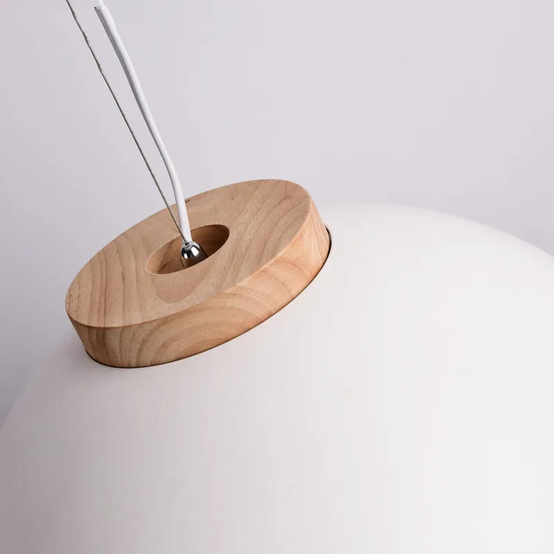 Afralia™ Nordic Walnut LED Pendant Lamp for Loft Kitchen, Dinning Room & Office