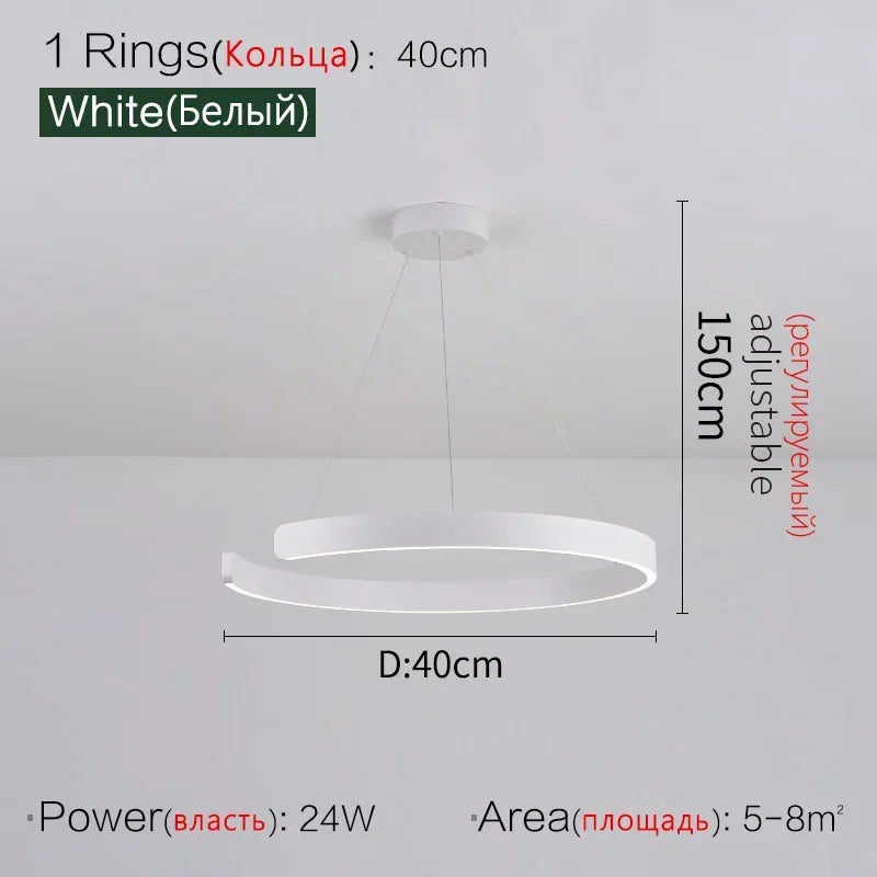 Afralia™ Modern LED Pendant Lights for Home Decor and Lighting Fixtures