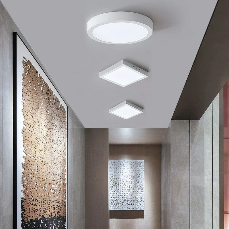 Afralia™ LED Square Ceiling Light: Modern Kitchen Surface Mount Chandelier Fixture for Home Decor