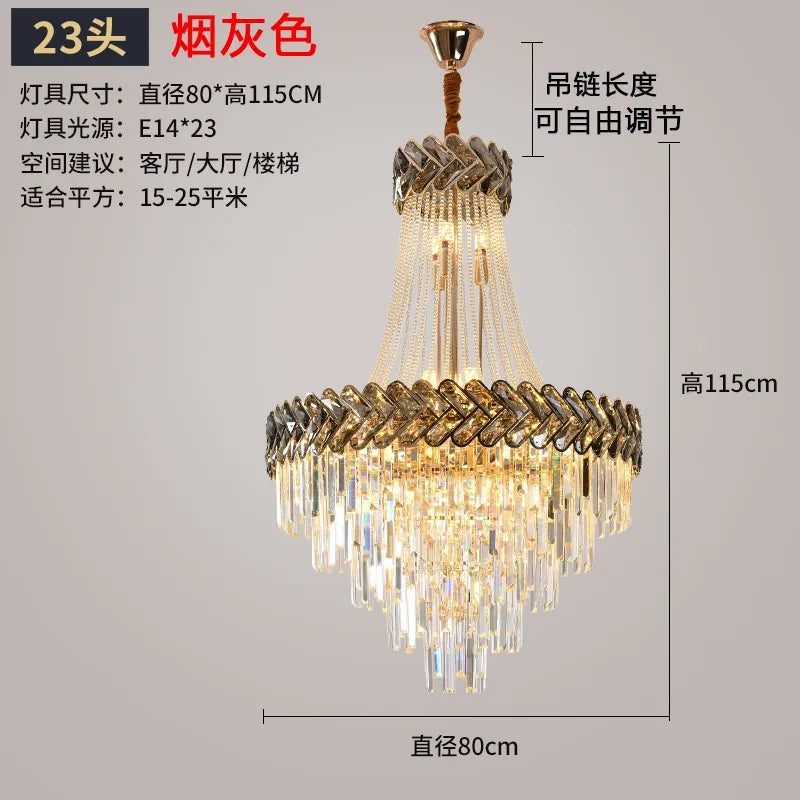 Afralia™ Modern Simple Villa Stair Lamp High-rise Building Light Luxury