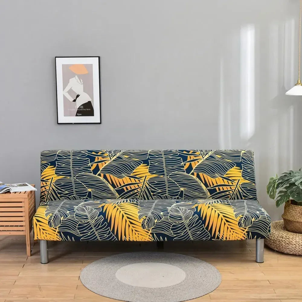Afralia™ Stretchy Futon Sofa Cover for Sofa without Armrests