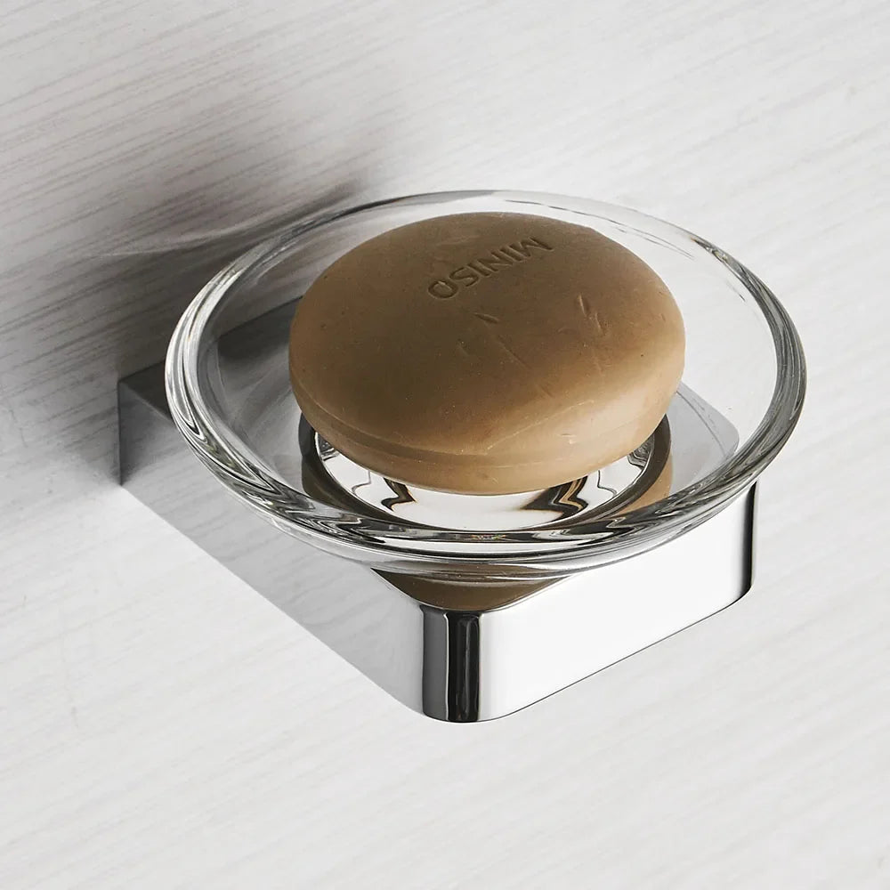 Afralia™ Metal Bathroom Set: Towel Ring, Toilet Paper Holder, Cup Holder, Robe Hook