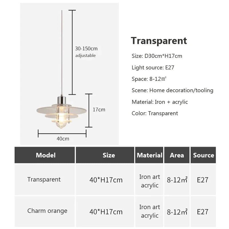 Afralia™ Modern LED Pendant Light | Acrylic Macaron Hanging Lamp