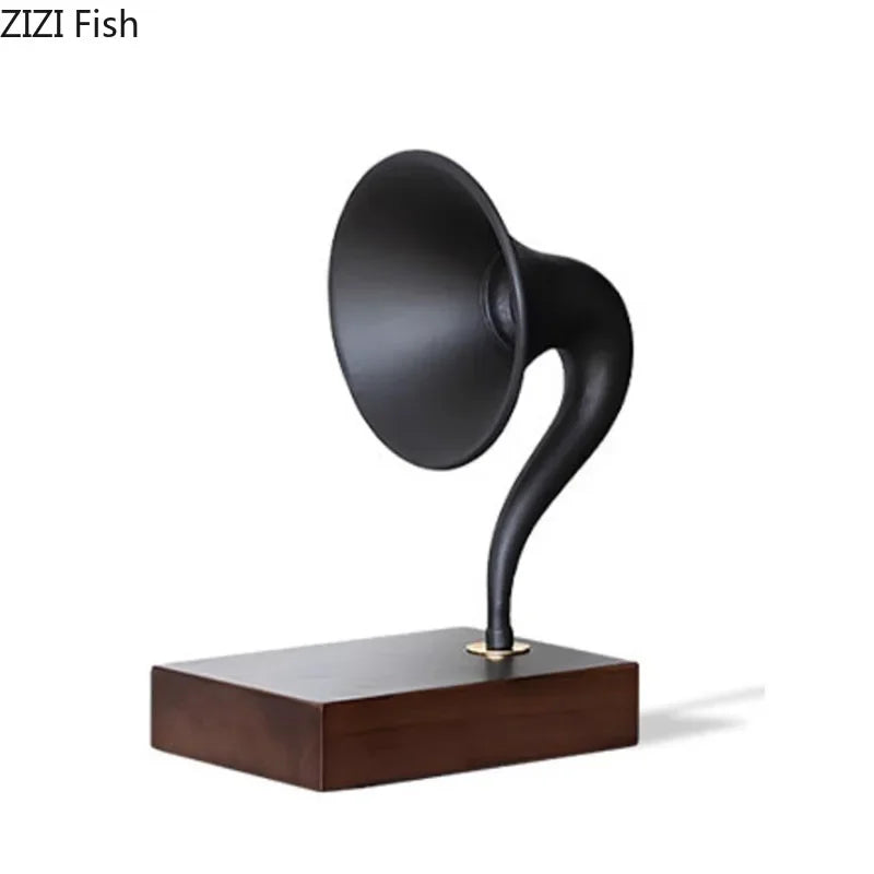 Afralia™ Phonograph Horn Model Desk Ornament - Modern Music Equipment Crafted for Aesthetics