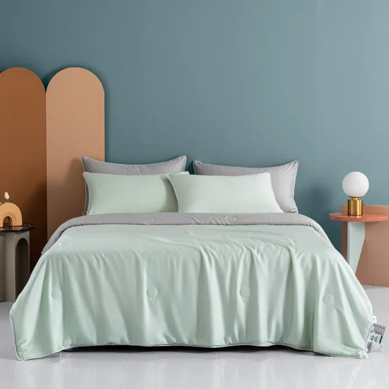 Afralia™ Cooling Comforter: Silky Soft Lightweight Quilt for Summer, Double-Sided Cold Fabric