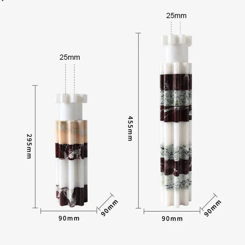 Afralia™ Marble Candle Holders for Taper Candles - Elegant Table Decor & Wedding Centerpiece