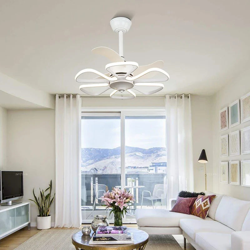 Afralia™ Nordic Modern Fan Light for Living Room & Bedroom