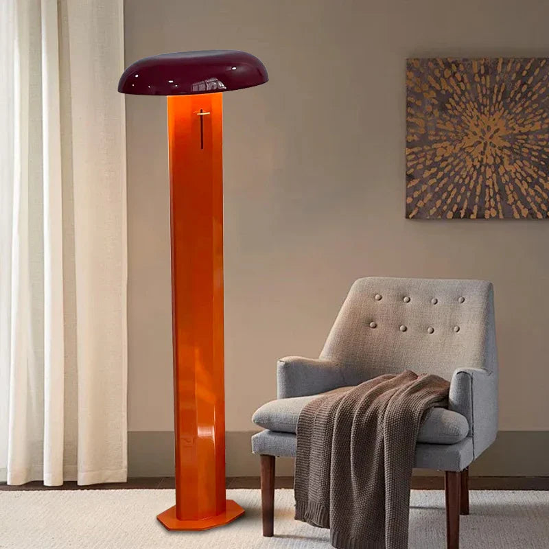 Afralia™ Designer Mushroom Floor Lamp: Modern Standing Light for Living Room & Office.