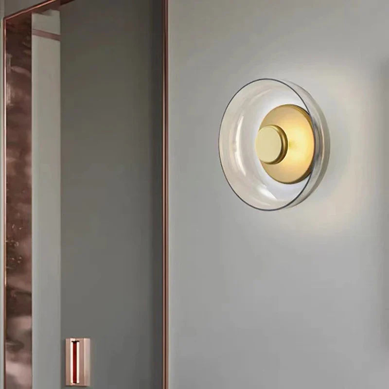 Afralia™ Nordic Glass Wall Lamp, Elegant Design for Bedroom, Living Room, Hotel Lighting