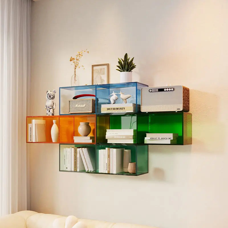 Afralia™ Modern Solid Wood Wall-Mounted Bookcase Shelf for Home Living Room Bedroom