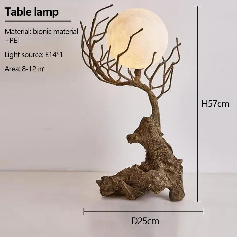 Afralia™ Retro Branch Ceiling Chandelier LED Hanging Light for Home Décor