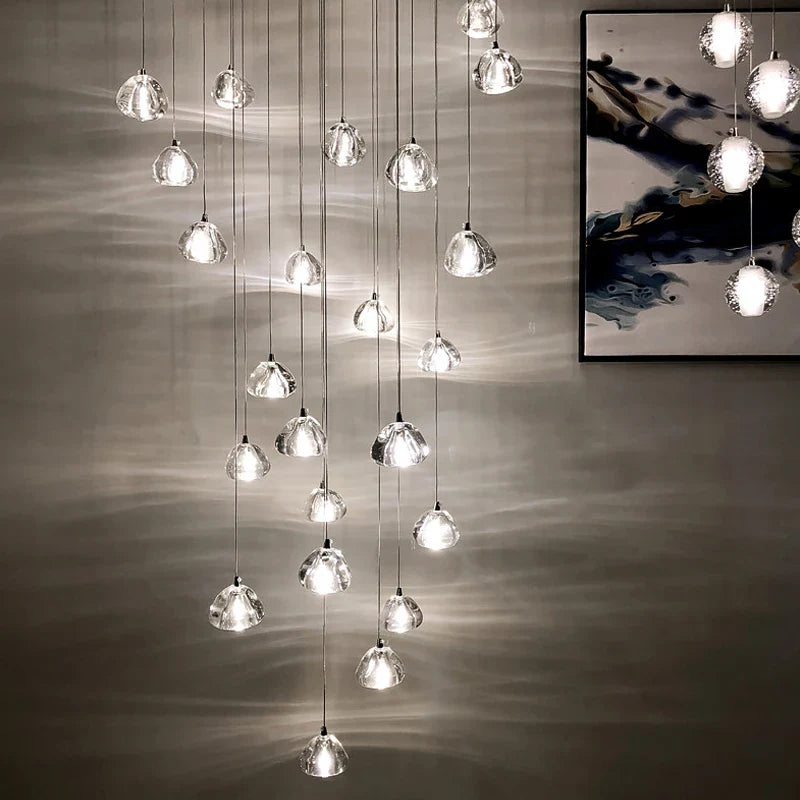 Afralia™ Crystal LED Chandelier for Luxe Living Spaces