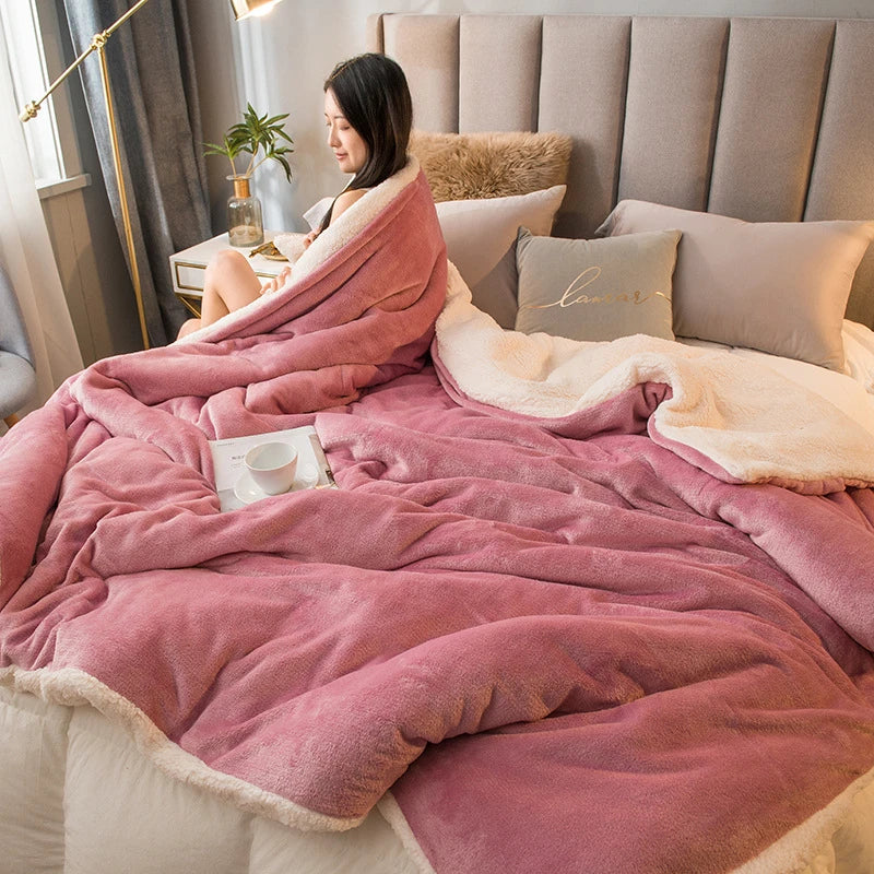 Afralia™ Cozy Dual Use Flannel Duvet Cover - Autumn Winter Warmth Blanket Quilt